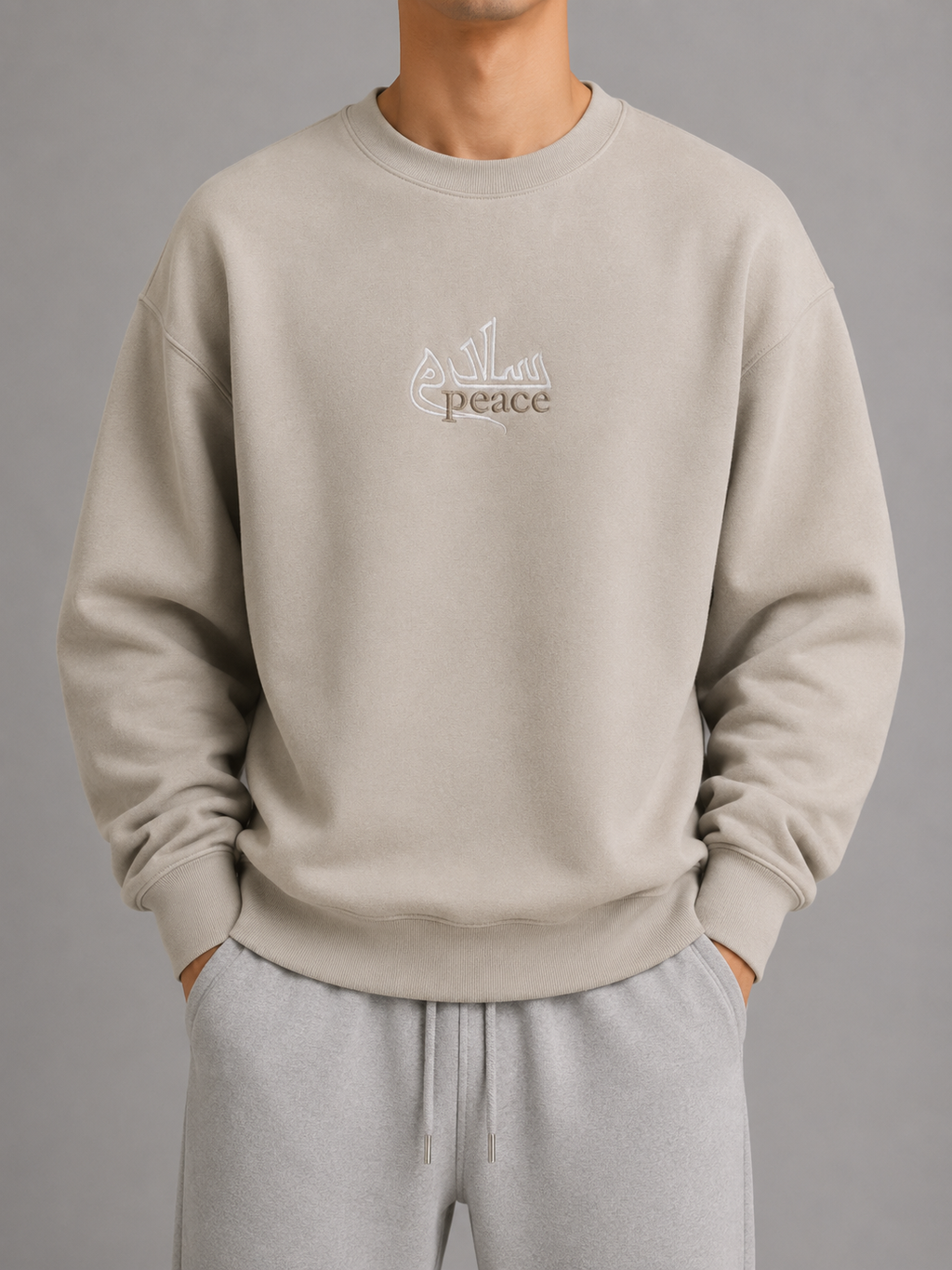 Parchment Crewneck - Peace