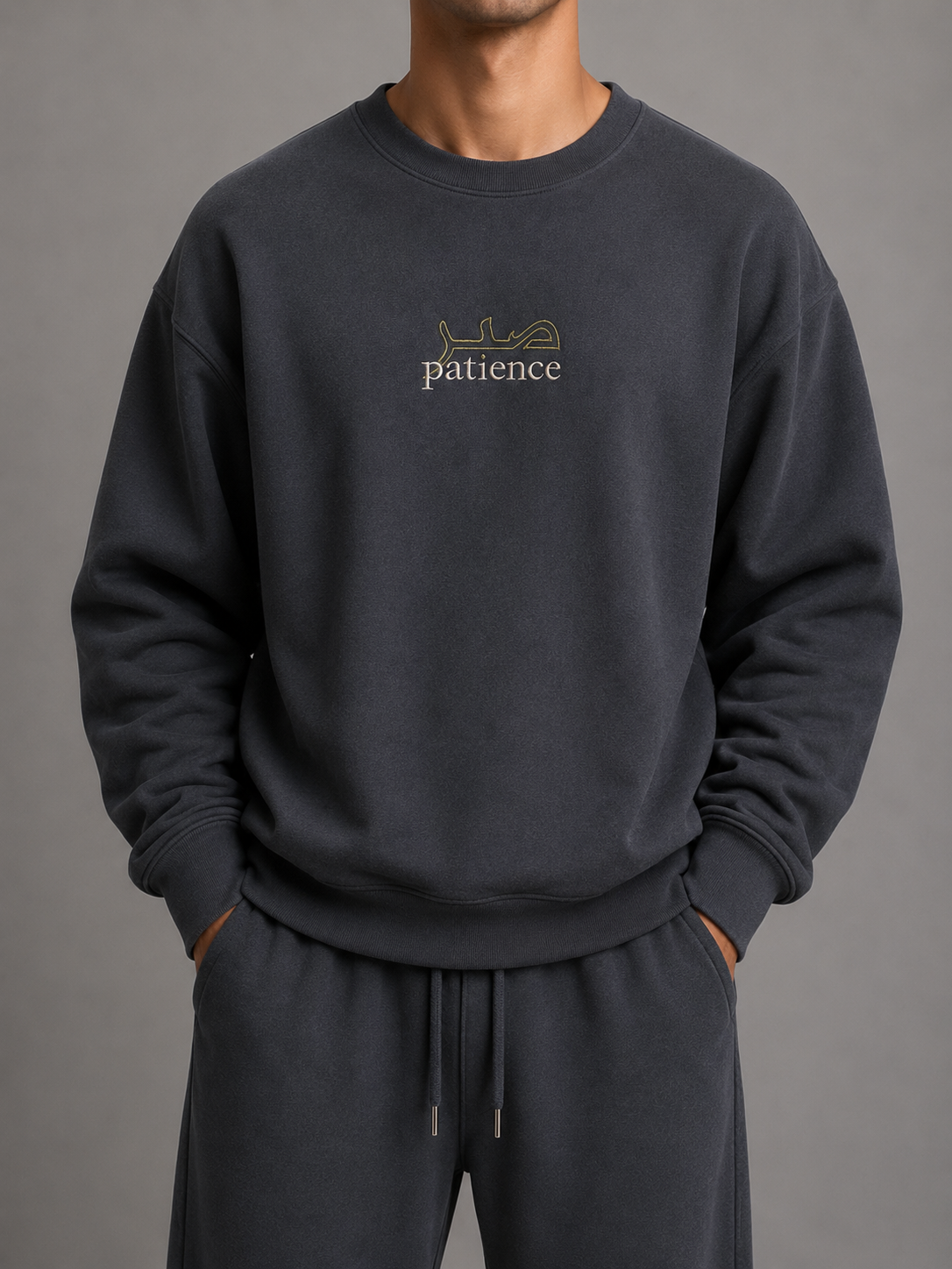 Graphite Crewneck - Patience