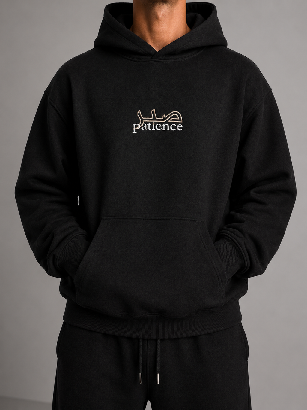 Black Ink Hoodie - Patience