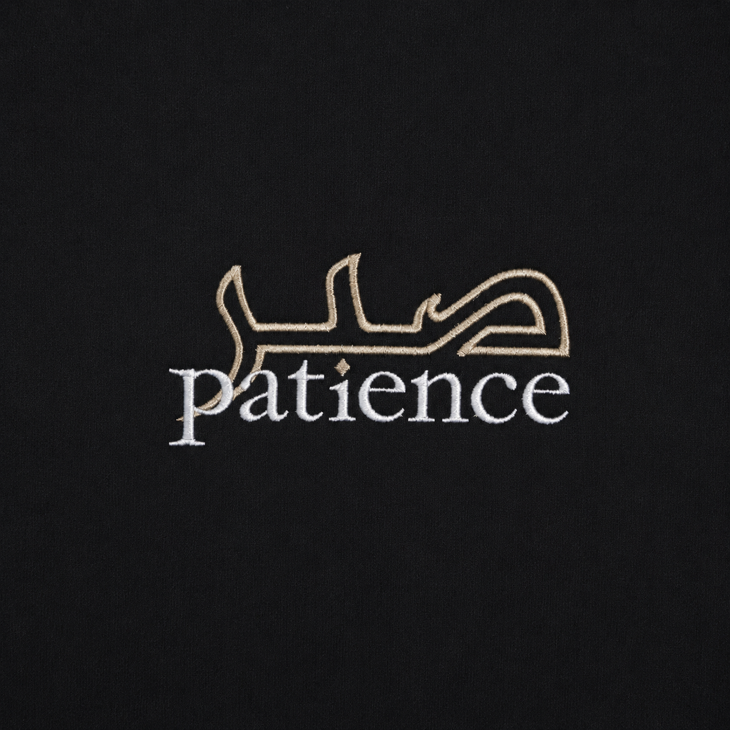 Black Ink Crewneck - Patience