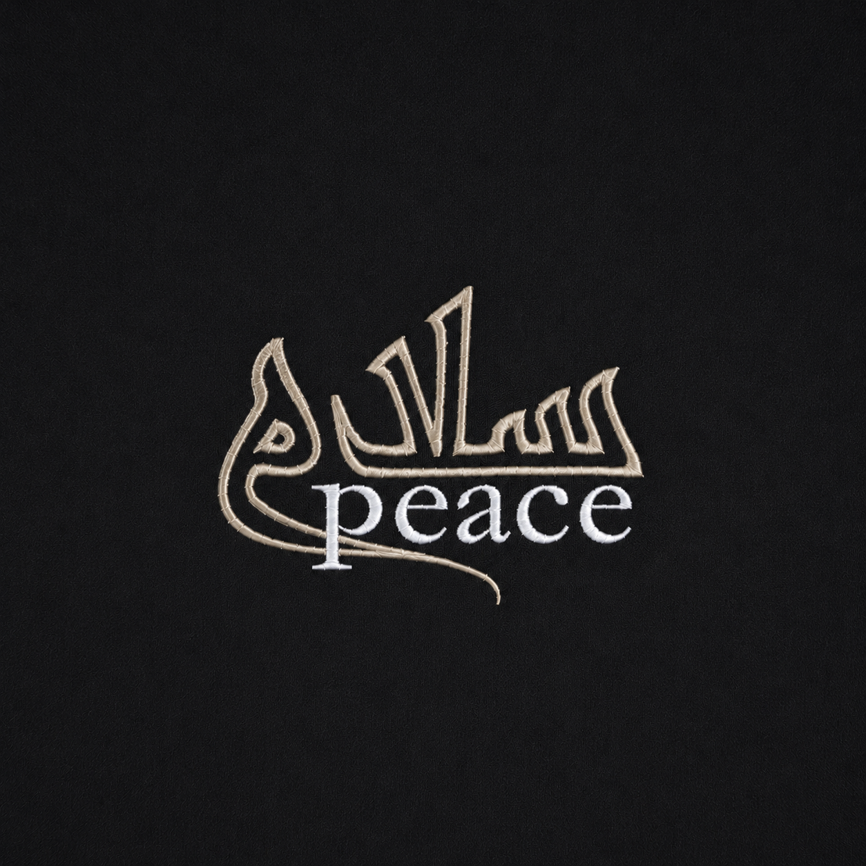 Black Ink Hoodie - Peace