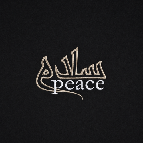 Black Ink Crewneck - Peace